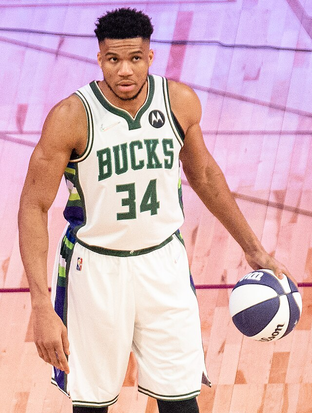 Top 10 Most Attractive Basketball Players in 2024-Giannis Antetokounmpo (Milwaukee Bucks)