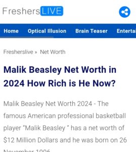 Malik Beasley Net Worth